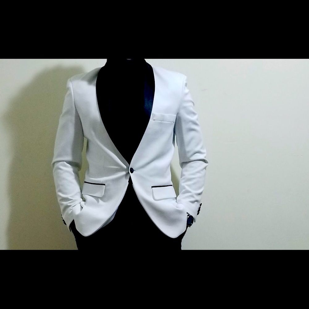 Men tuxedo white and black